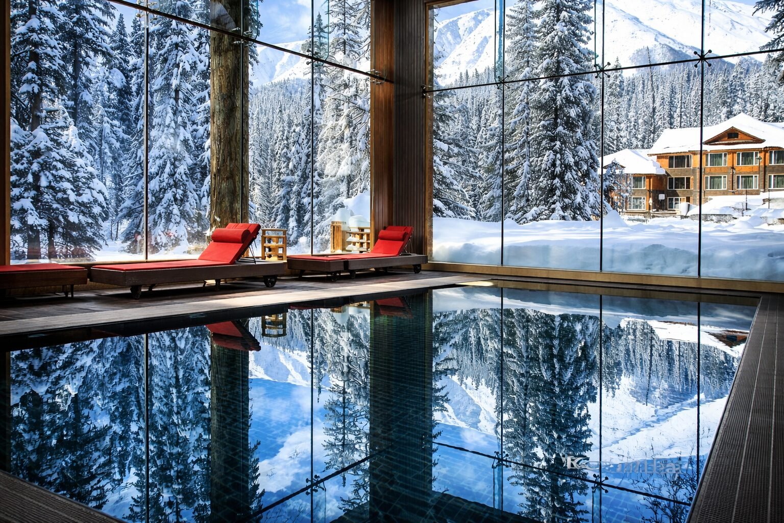 Heated Indoor Swimming Pool — Khyber Himalayan Resort Gulmarg