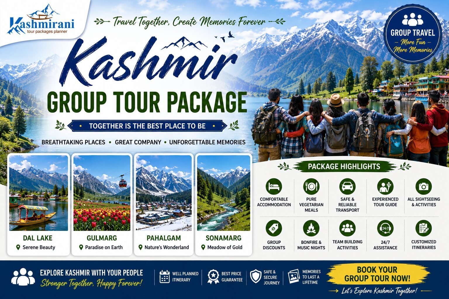 Kashmir Group Tour Package
