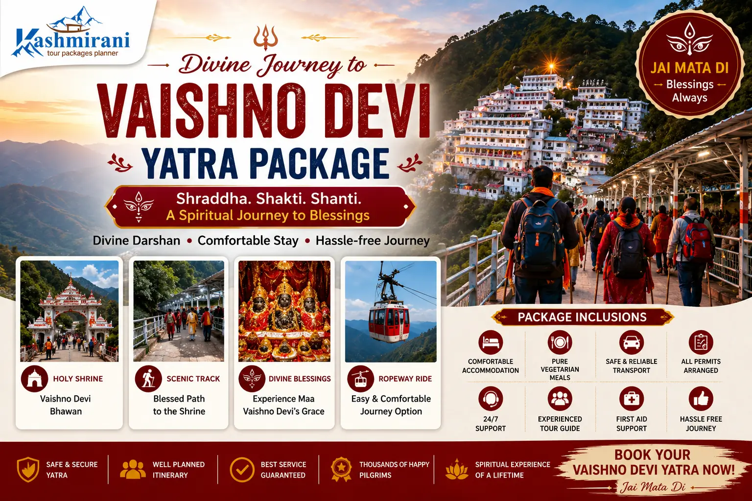 Kashmir with Vaishno Devi Package